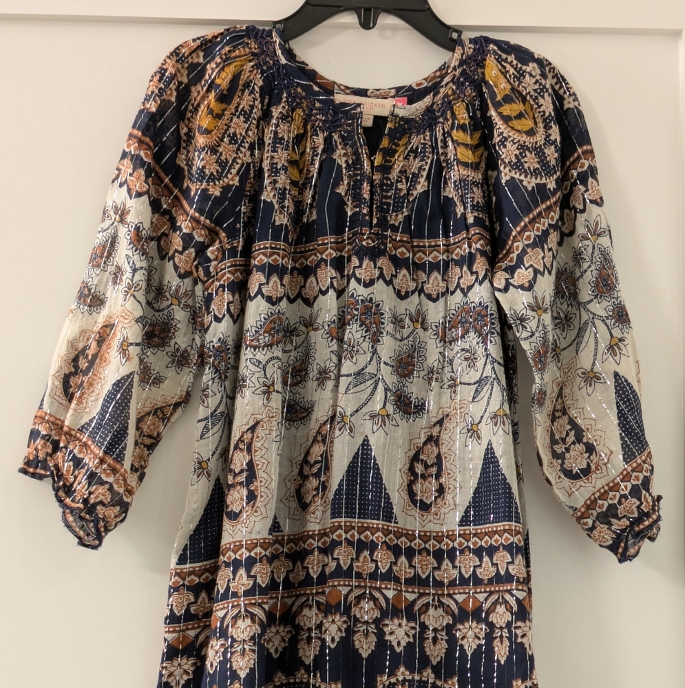 Pink Chicken Paisley Print Dress